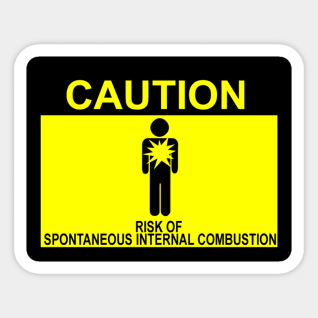 CAUTION risk of explosion Sticker by toastercide